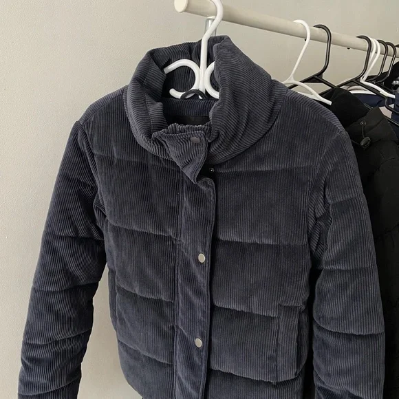 Blue Quilted Puffer Jacket - Picture 2 of 3